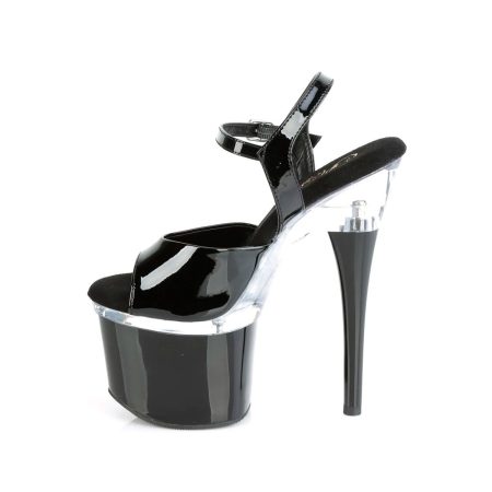 Zapatilla Pleaser Esteem Negra con transparencia - Imagen 3