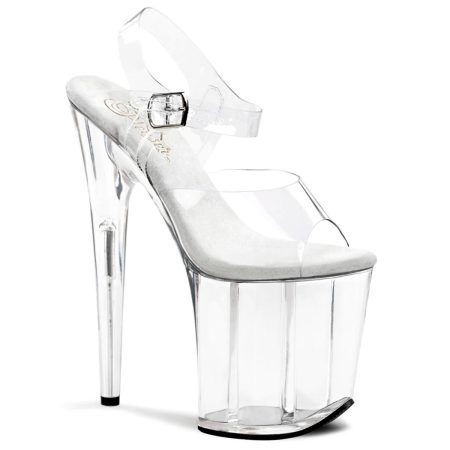 Zapatilla Pleaser Flamingo Transparente