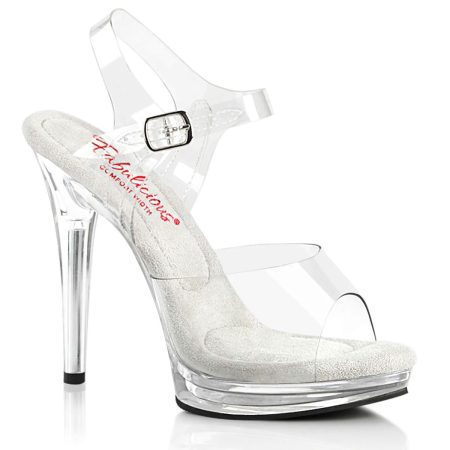Zapatilla Pleaser Glory Transparente