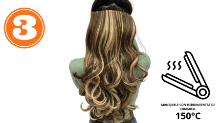 Extensión  Alisson 18" Sintéticas Tonos Rubios - TRY NOW - Imagen 4