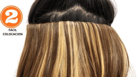 Extensión  Alisson 18" Sintéticas Tonos Rubios - TRY NOW - Imagen 3