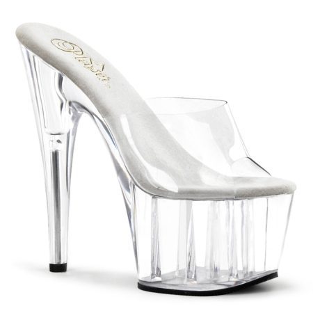 Zapatilla Pleaser Adore Transparente sin correa