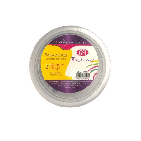 Pasador Negro 2" con 100pzs - ROYAL ACADEMY