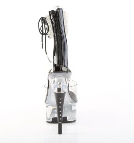 Zapatilla Pleaser Captiva Transparente con Piedras - Imagen 2