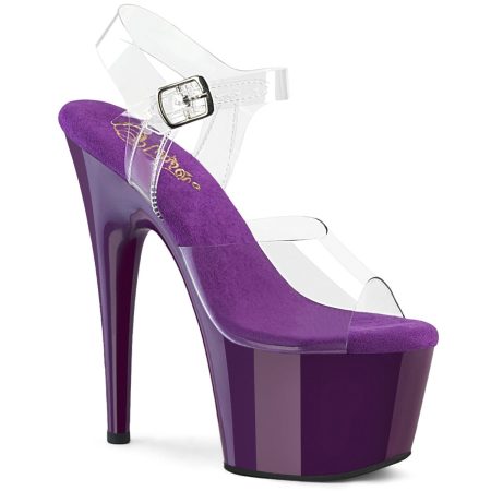 Zapatilla Pleaser Adore Lila mica Transparente