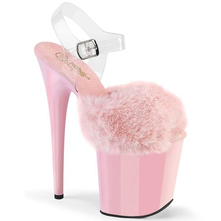 Zapatilla Pleaser Flamingo Peluche Rosa