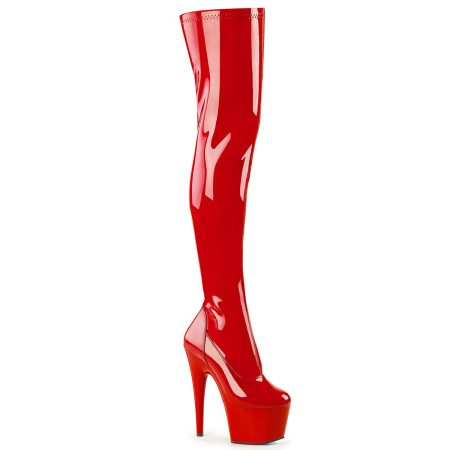 Bota Alta Pleaser Adore Roja