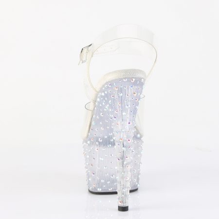 Zapatilla Pleaser Stardance Transparente con Piedras - Imagen 3